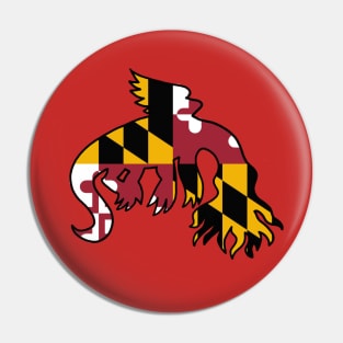 Snallygaster MD Flag Print Pin