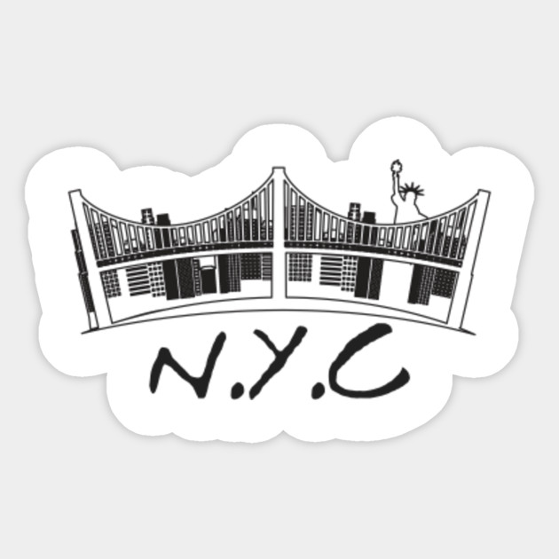 New York City Logo Design New York City Sticker Teepublic