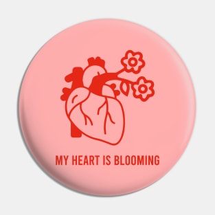 Valentine love romantic heart blooming for couples gift on the 14th of february Pin