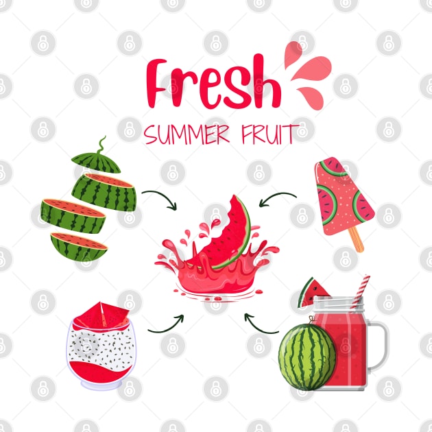 Watermelon Fresh Summer Fruit by SalxSal