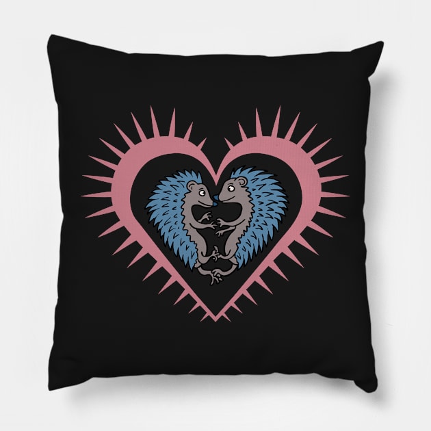 Prickly love 2 Pillow by KIDEnia