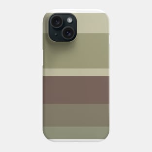 An unparagoned impression of Purplish Brown, Grey Brown, Camouflage Green, Putty and Brown Grey stripes. Phone Case