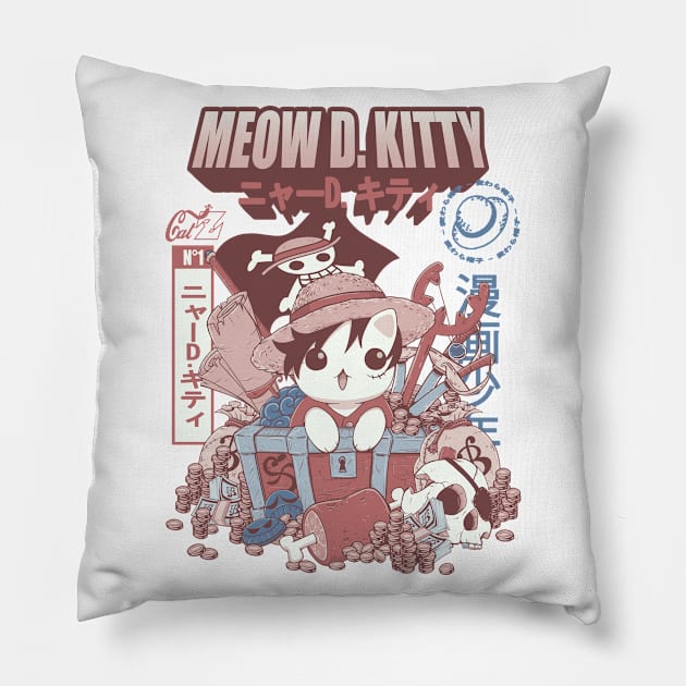 CatZ Meow D. Kitty N°1 Pillow by OtakuDezain