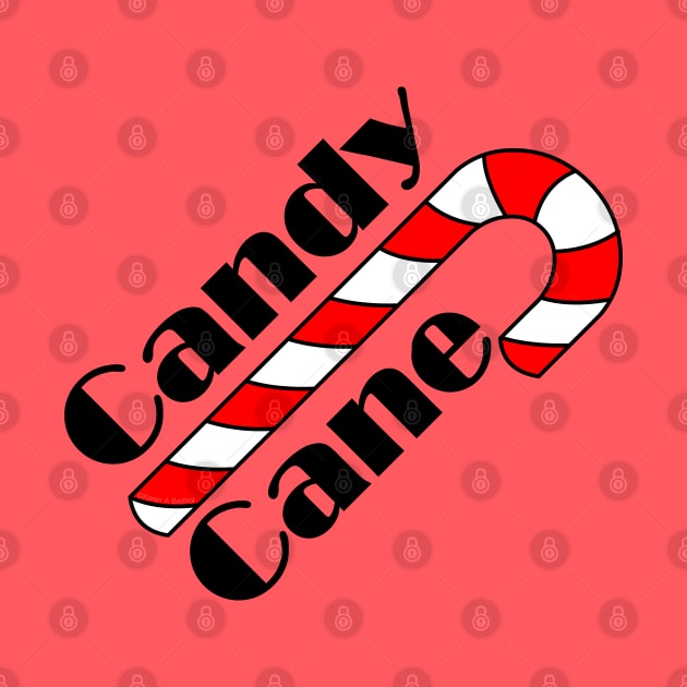 Candy Cane Text by Barthol Graphics