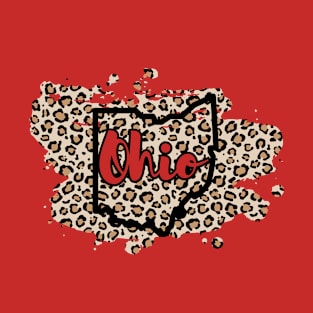 Leopard State of Ohio T-Shirt