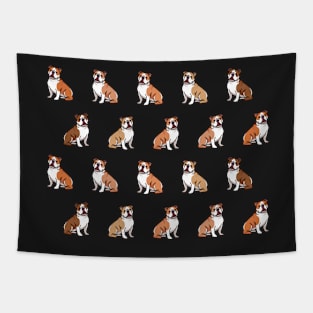 Cute English Bulldogs Pattern Tapestry