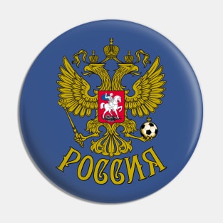 32 State Emblem Russia Eagle Football Soccer Pin