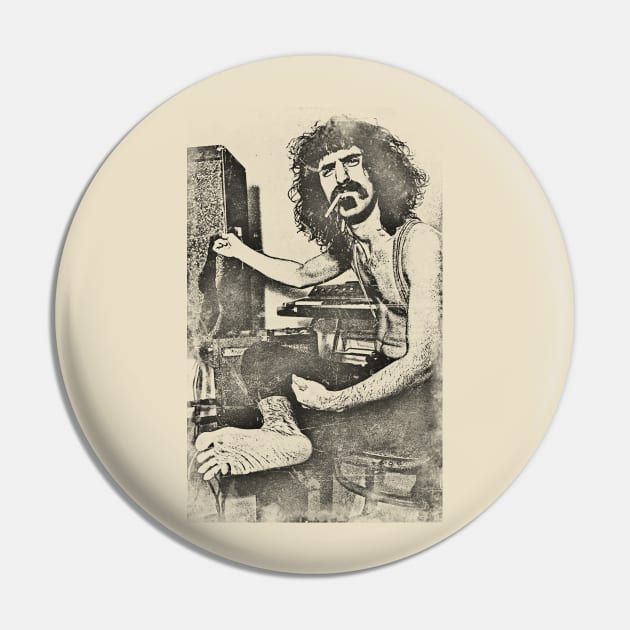 Retro Frank Zappa Pin by TimTimMarket