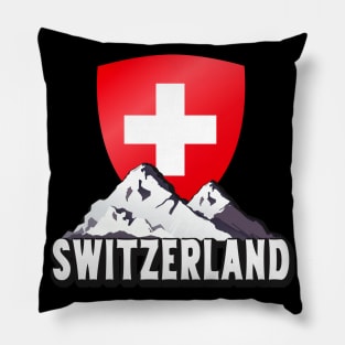 Switzerland Home To Helvetia Mountains Swiss Pillow