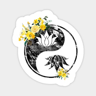 Lotus in Yin Yang Magnet