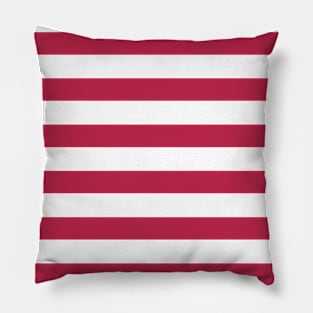 Color of The Year 2023 Viva Magenta Stripes Pillow