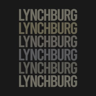 Gray Text Art Lynchburg T-Shirt