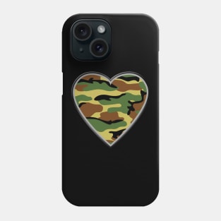 Camo heart design Phone Case