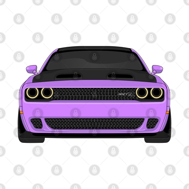 DODGE HELLCAT FRONT VIOLET by VENZ0LIC