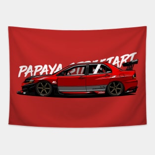 Lancer Evolution 9 MR - PAPAYA STREETART Tapestry