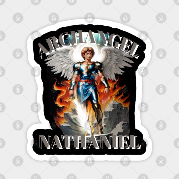 Archangel Nathaniel Magnet by Apache Sun Moon Rising