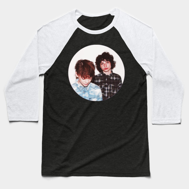 Finn Wolfhard Noah Schnapp Aesthetic Stranger Things Baseball T Shirt Teepublic De