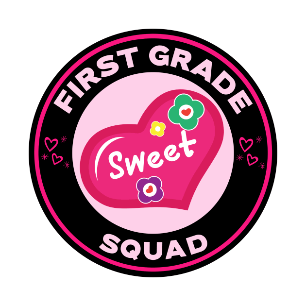 First Grade Squad Valentine's Day by Mountain Morning Graphics