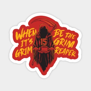 Kansas City Chiefs Grim Reaper Magnet