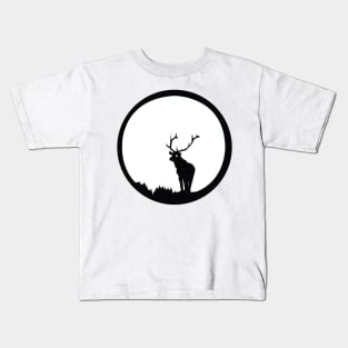 American elk - Watercolor paint Kids T-Shirt for Sale by