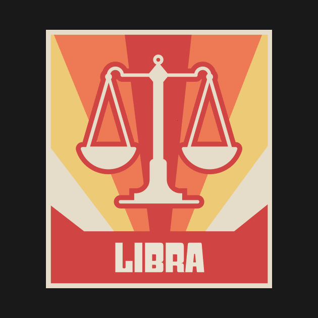 Libra – Vintage Astrology Zodiac Sign by MeatMan