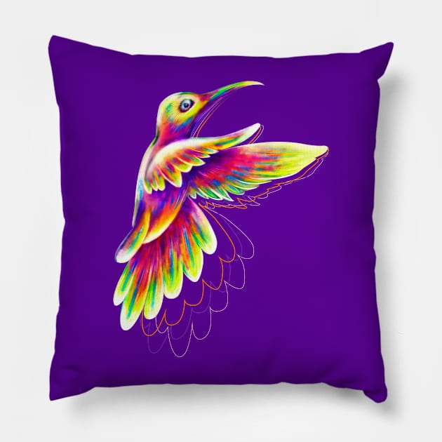 Colibrí by #Bizzartino Pillow by bizzartino