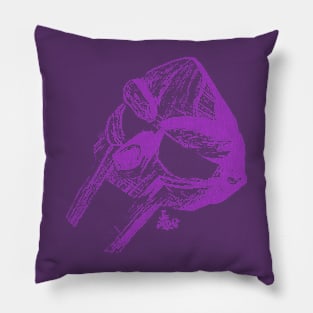 MF Doom Mask Purple Pillow