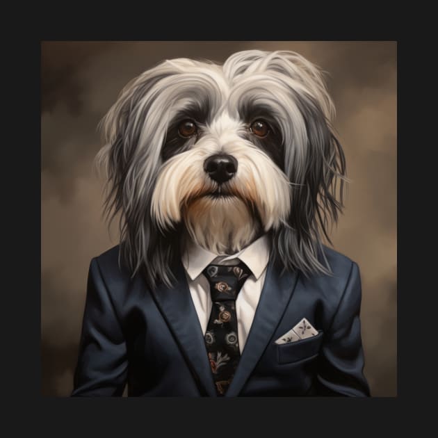 Havanese Dog in Suit by Merchgard