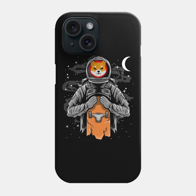 Astronaut Skate Shiba Inu Coin To The Moon Crypto Token Shib Army Cryptocurrency Wallet HODL Birthday Gift For Men Women Phone Case by Thingking About