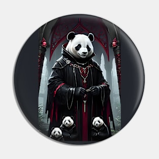 Beautiful gothic panda Pin