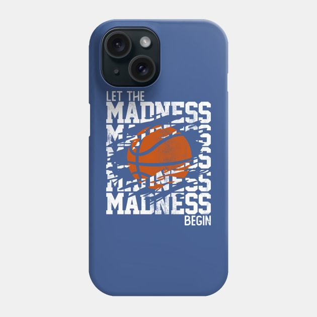 Let the Madness Begin Stacked Words Phone Case by DetourShirts