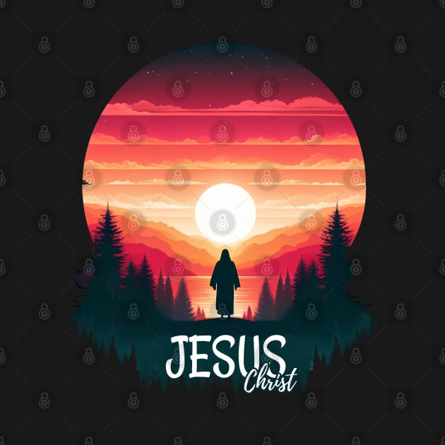 Christian Tshirt Design Siluet Jesus Christ by Javacustoms