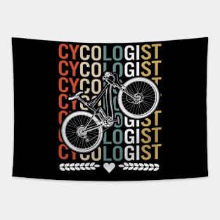 Cycologist Funny Mountain Bike, Vintage Bicycle Gift Tapestry