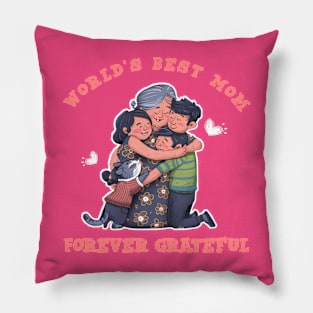 World's best mom - haappy mother's day 2024 Pillow