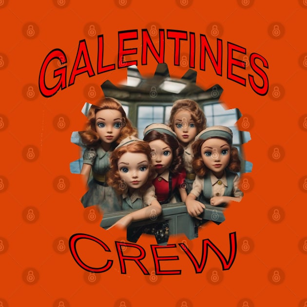 Galentines crew cartoon style by sailorsam1805