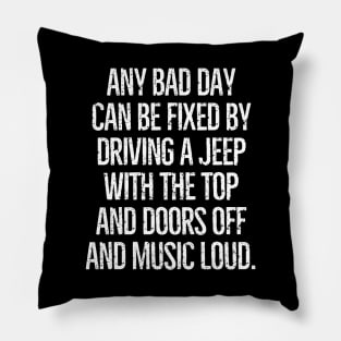 Saved by the jeep! Pillow