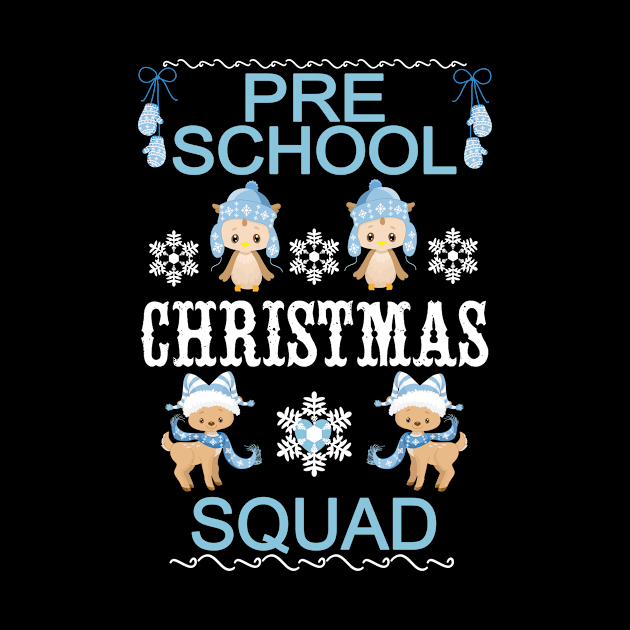 Christmas Pre-School Holiday Teacher Students Squad Cute by Kimmicsts