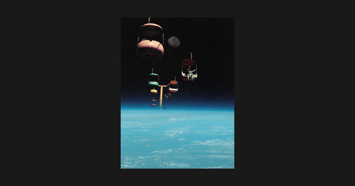 The Best View In The World - Space Aesthetic, Retro Futurism, Sci Fi