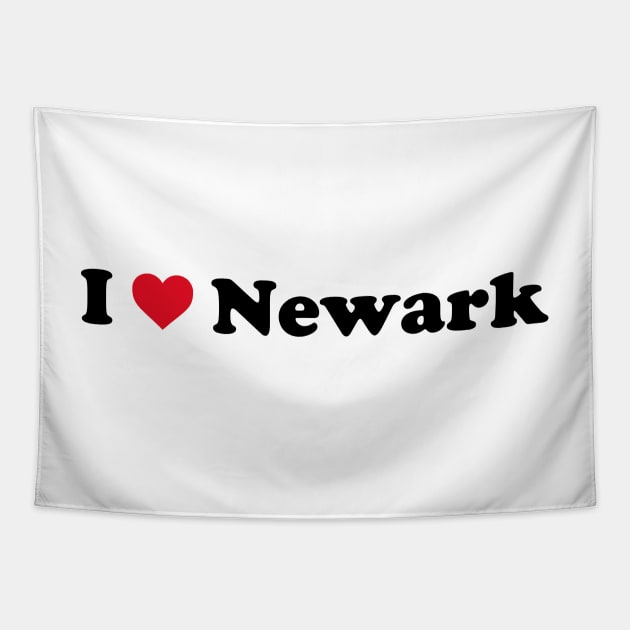 I Love Newark City Tapestry by Novel_Designs