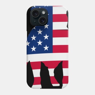 American Flag Patriotic Bulldog Lover. America Shirts. Dog Lovers. USA Shirt.4th Of July. Phone Case