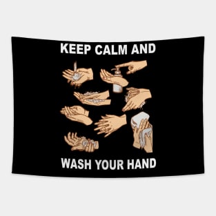 Keep Calm And Wash Your Hands - Flu Cold Tapestry