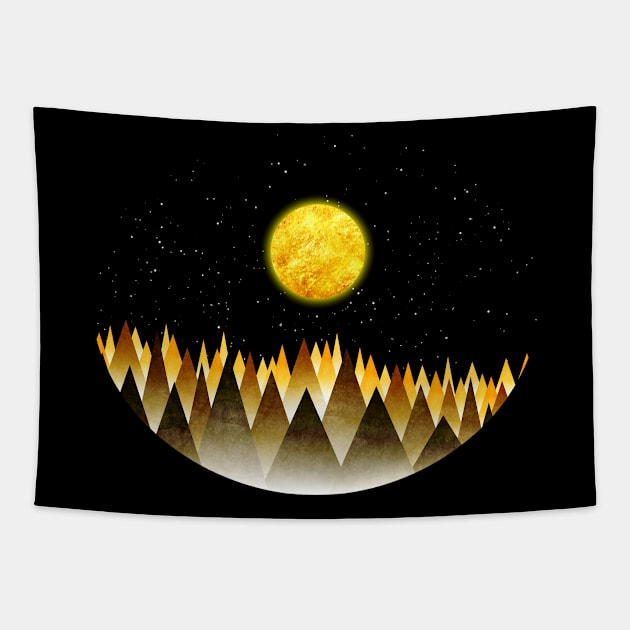 Golden Landscape Tapestry by mcdaki