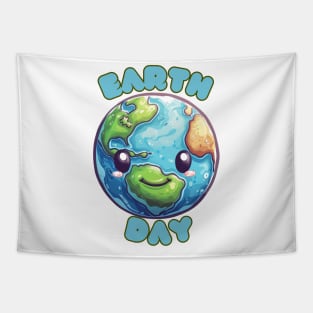 Earth cartoon Tapestry