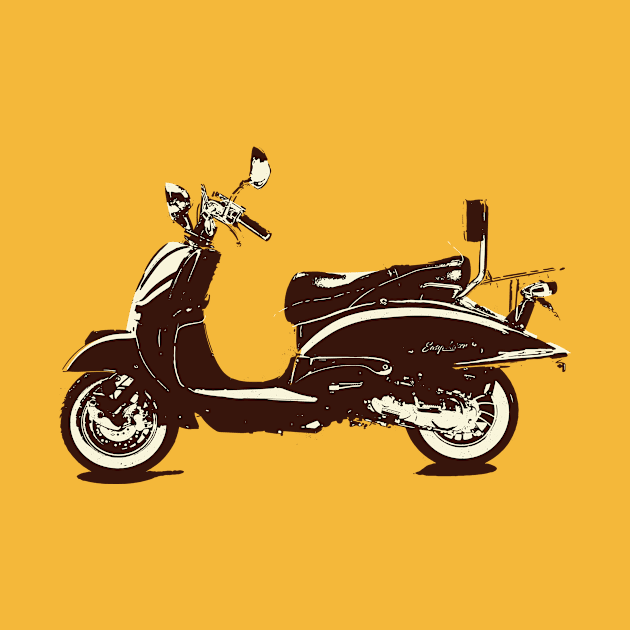 Retro Vintage Scooter by YTdesign