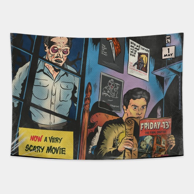 Evil Dead Dead by Dawn Tapestry by ribandcheese