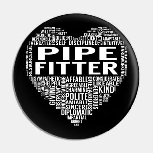 Pipe Fitter Heart Pin