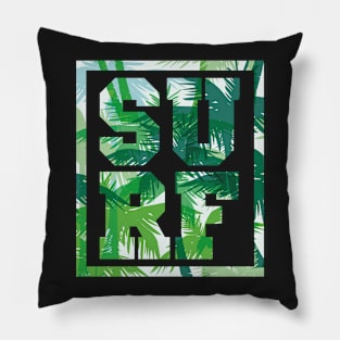 Surf shirt - ocean wave surfer Pillow