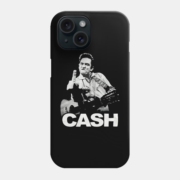 johnny cash fuck Phone Case by Experience_art