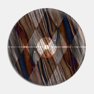 Abstract Wood Texture Pattern Pin