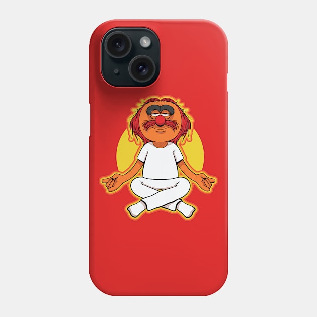 Quarantine Meditation Animal Yoga Phone Case by futiledesigncompany